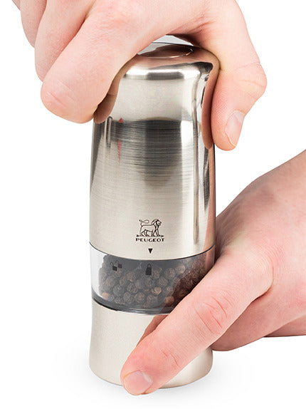 Peugeot Zeli Electric Stainless Steel Salt & Pepper Mills 14cm - Set of 2