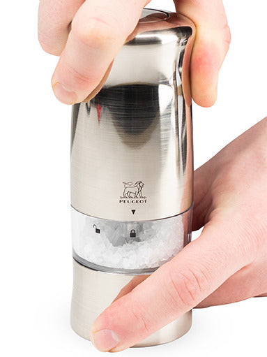 Peugeot Zeli Electric Stainless Steel Salt & Pepper Mills 14cm - Set of 2