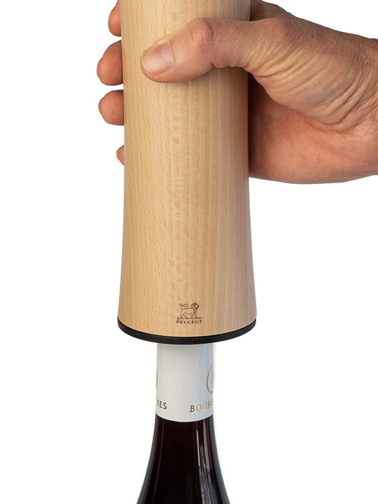 Peugeot Wooden Electric Corkscrew With Rechargeable Battery
