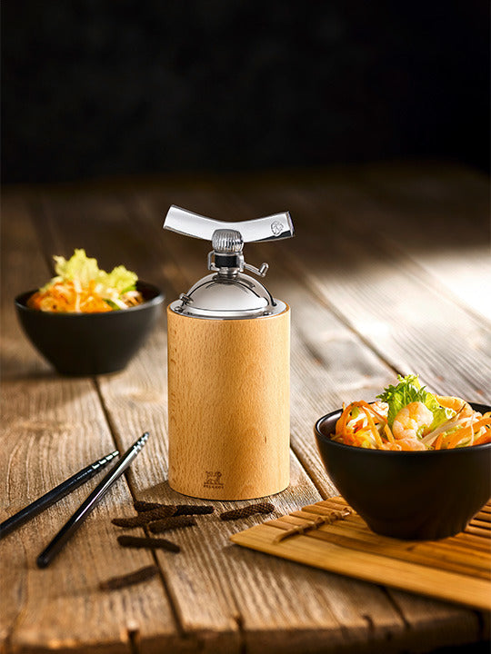 Peugeot Isen Wooden Pepper Mill For Long Peppers & Large Peppercorns 16cm