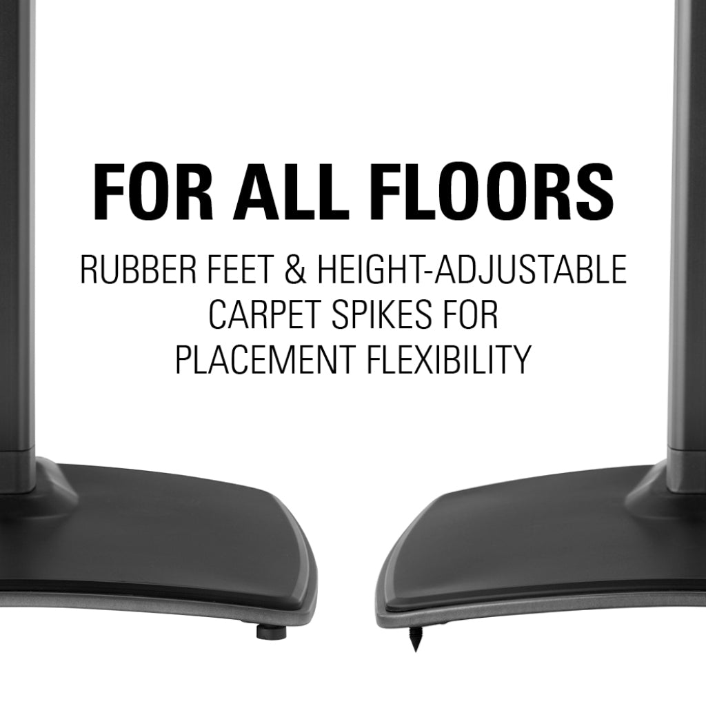 Sanus WSSA1 Adjustable Height Wireless Speaker Stand designed for Sonos One, Sonos One SL, Play:1, and Play:3 - Single
