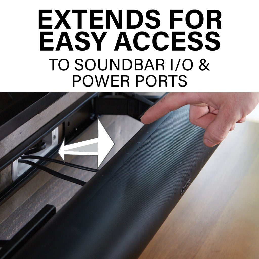 Sanus Extendable Soundbar Wall Mount Designed For Sonos Arc Sound Bar