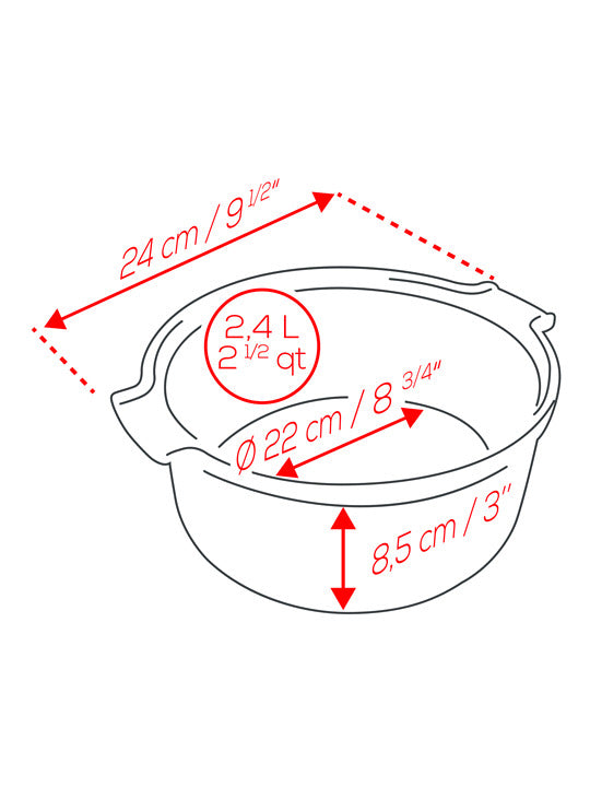 Peugeot Appolia Ceramic Souffle Dish 22cm