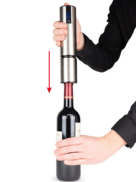 Peugeot Elis Touch Rechargeable Electric Corkscrew 27cm - Stainless Steel