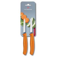 Victroinox Swiss Classic Paring Knife Pointed Tip Twin Pack - Orange