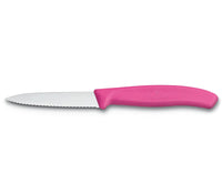Victorinox Swiss Classic Serrated Paring Knife Pointed Tip - Pink