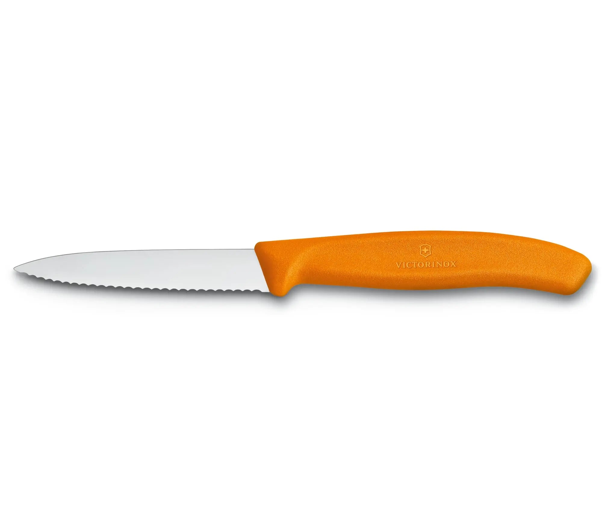 Victorinox Swiss Classic Serrated Paring Knife Pointed Tip - Orange