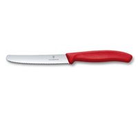 Victorinox Swiss Classic Tomato & Table Knife Serrated - Red