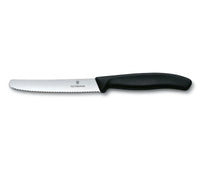 Victorinox Swiss Classic Tomato & Table Knife Serrated - Black