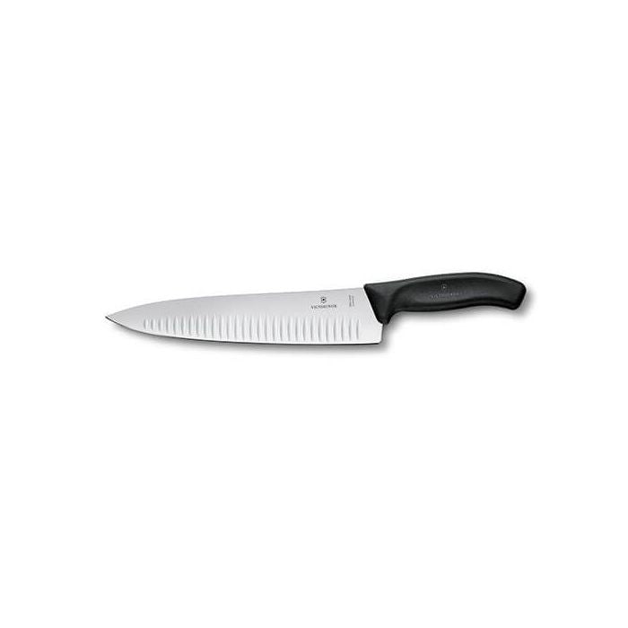 Victorinox Swiss Classic 25cm Carving Knife Fluted  - Black