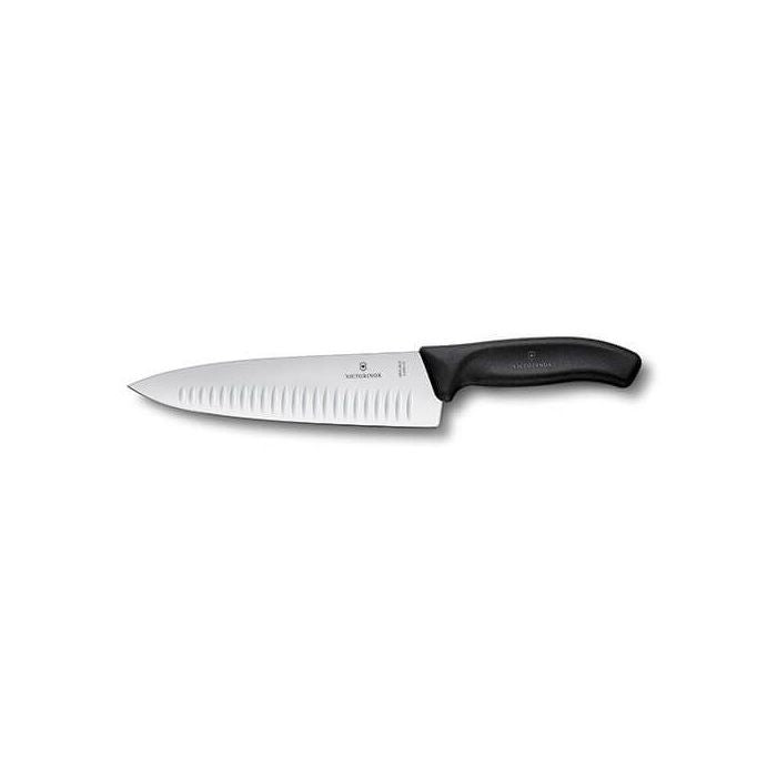 Victorinox Swiss Classic 20cm Fluted Carving Knife - Black