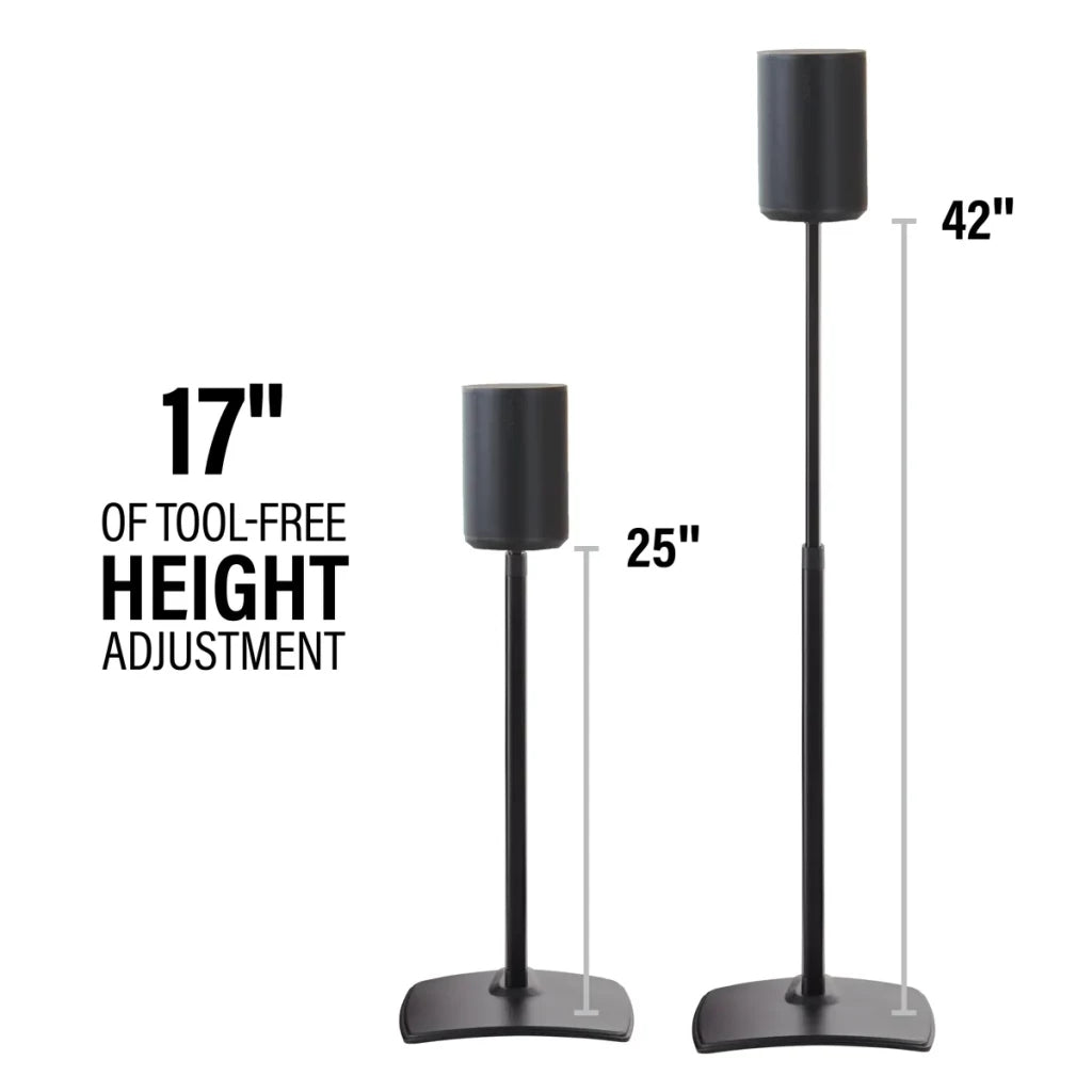 Sanus WSSE1A1 Height-Adjustable Speaker Stand for Sonos Era 100™