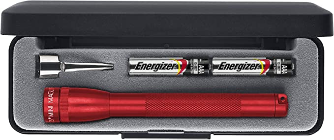 Maglite Mini Mag AAA Cell LED Torch Red