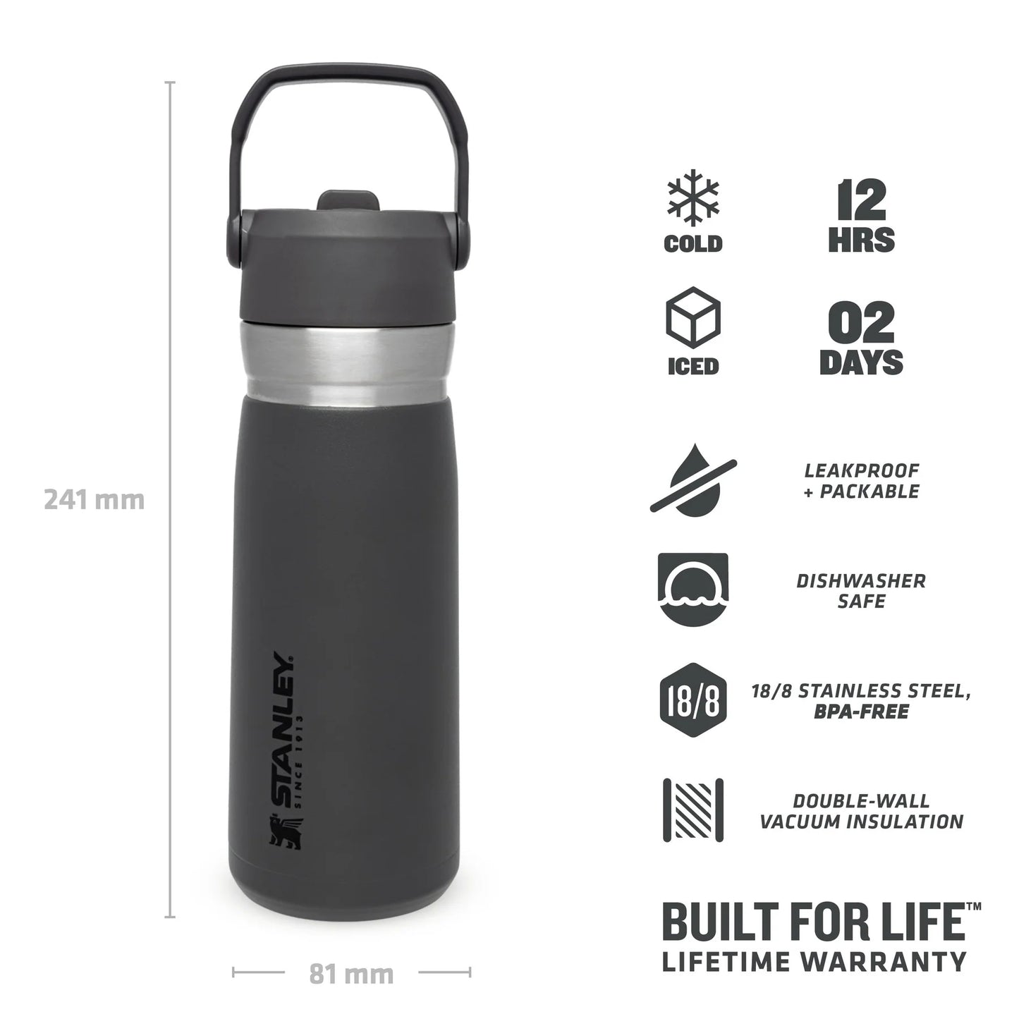 Stanley Iceflow Flip Straw Water Bottle 0.65l