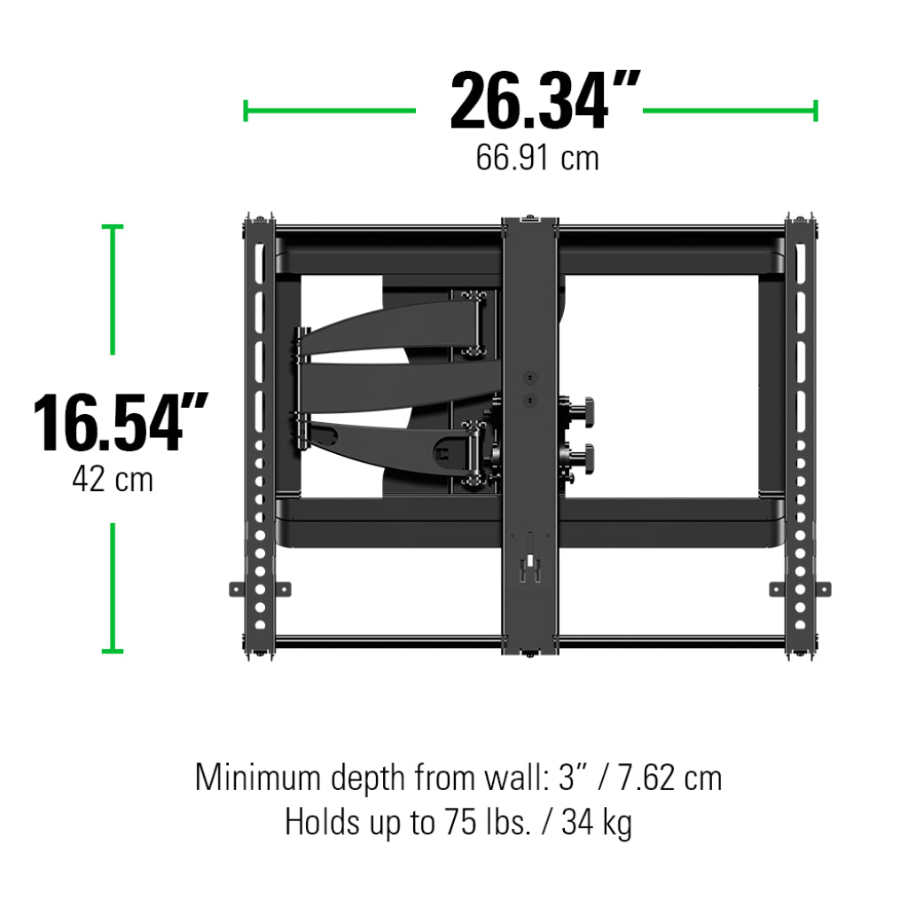 Sanus VMF620 Full Motion TV Wall Mount for 37"-55" TVs