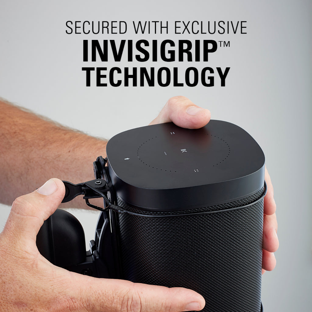 Sanus Wireless Speaker Swivel and Tilt Wall Mounts designed for Sonos ONE, Sonos One SL, Play:1, and Play:3