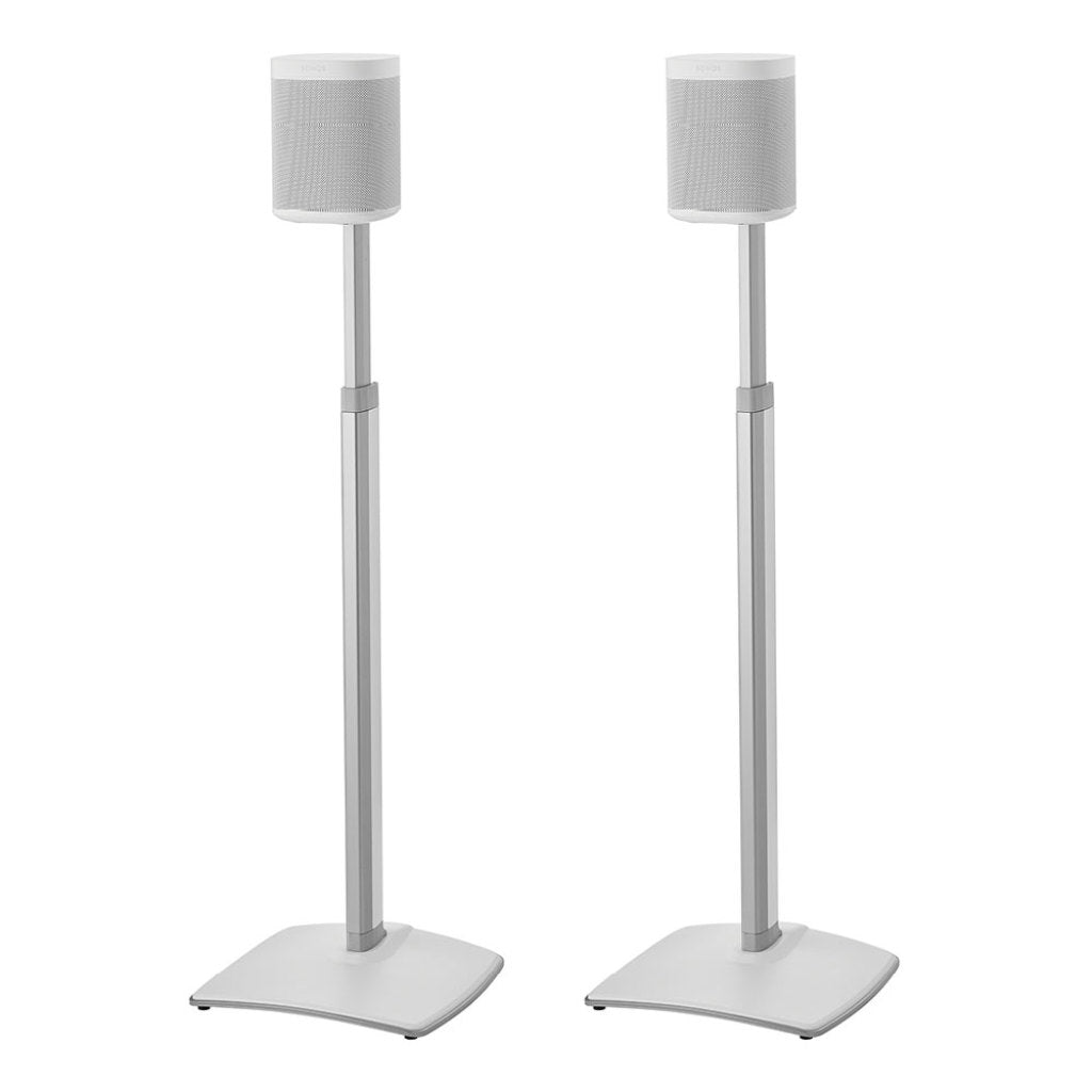 Sanus Adjustable Height Wireless Speaker Stands designed for SONOS ONE, Sonos One SL, Play:1, and Play:3 - Pair