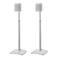 Sanus Adjustable Height Wireless Speaker Stands designed for SONOS ONE, Sonos One SL, Play:1, and Play:3 - Pair