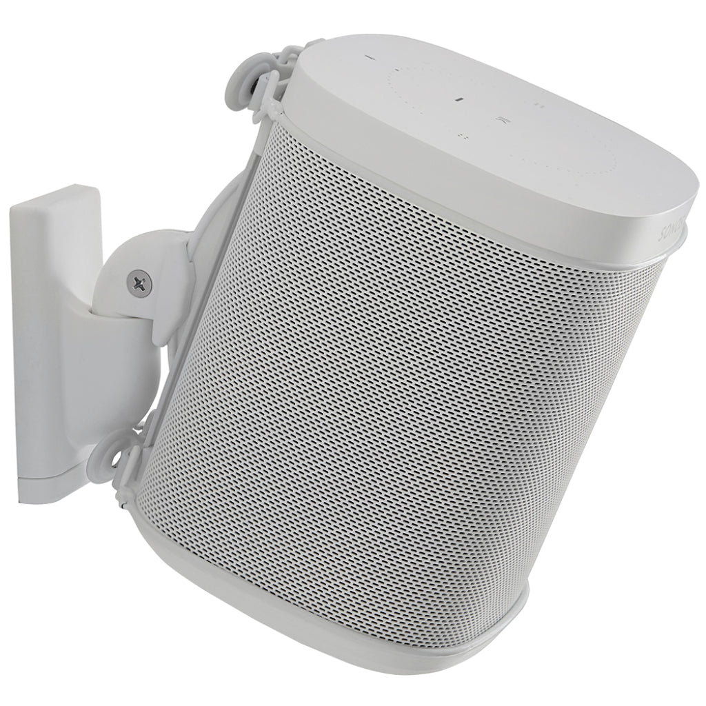 Sanus Wireless Speaker Swivel and Tilt Wall Mounts designed for Sonos ONE, Sonos One SL, Play:1, and Play:3