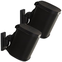 Sanus WSWM22 Wireless Speaker Swivel and Tilt Wall Mounts designed for Sonos ONE, Sonos One SL, Play:1, and Play:3 (Pair)
